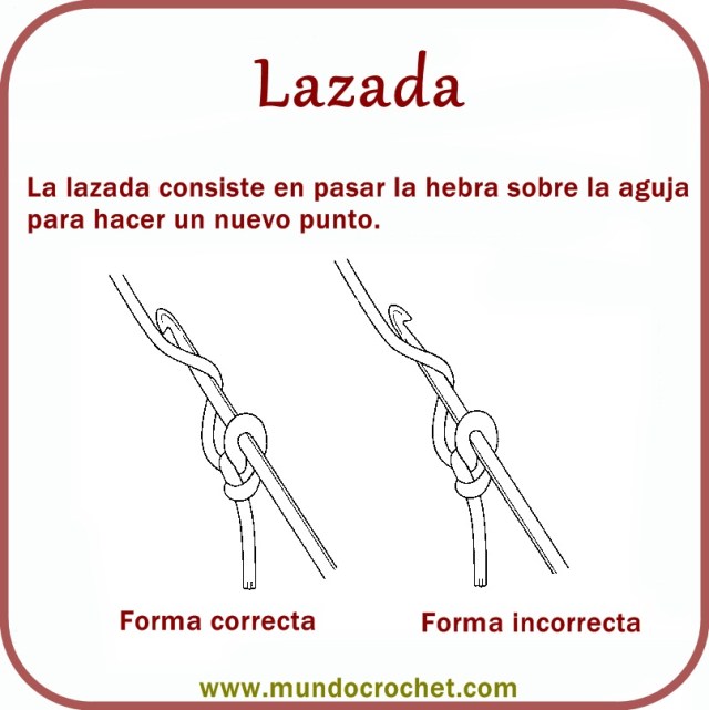 Como tejer a crochet o ganchillo-lazada y nudo de inicio02