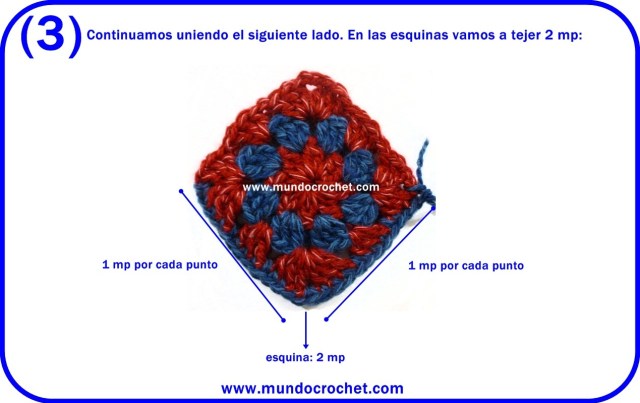 Patron pantuflas o zapatos a crochet o ganchillo de cuadrados granny con paso a paso