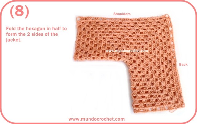 Crochet baby hexagon jacket / Crochet baby hexagon sweater