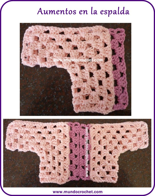 Patron campera o saquito tejida con 2 hexagonos a crochet o ganchillo con paso a paso o tutorial