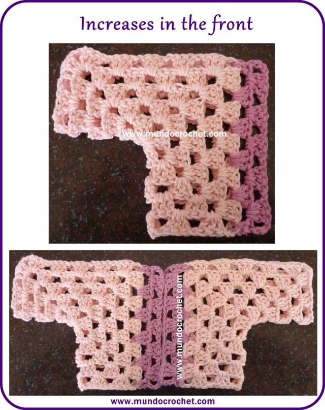 Crochet baby hexagon jacket