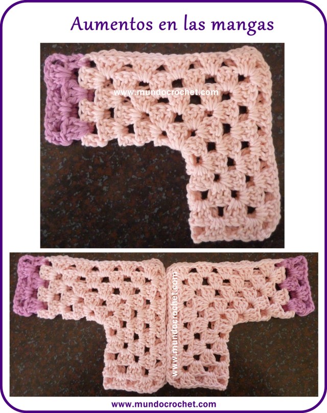 Patron campera o saquito tejida con 2 hexagonos a crochet o ganchillo con paso a paso o tutorial