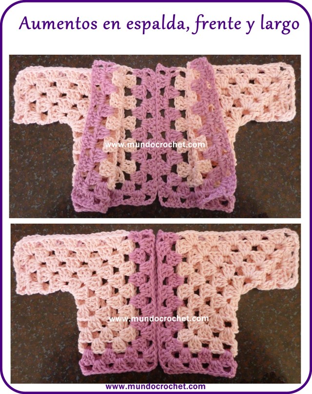 Patron campera o saquito tejida con 2 hexagonos a crochet o ganchillo con paso a paso o tutorial