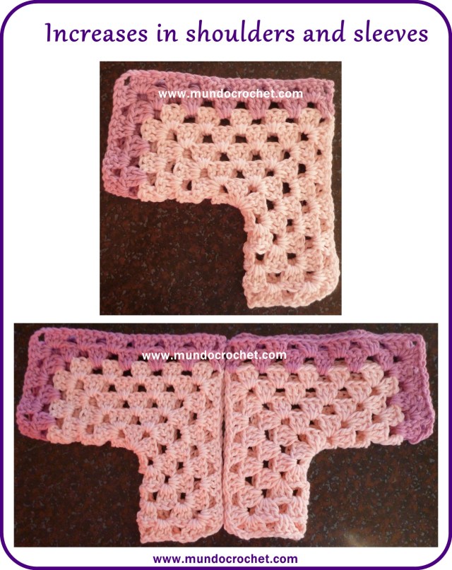 Crochet baby hexagon jacket