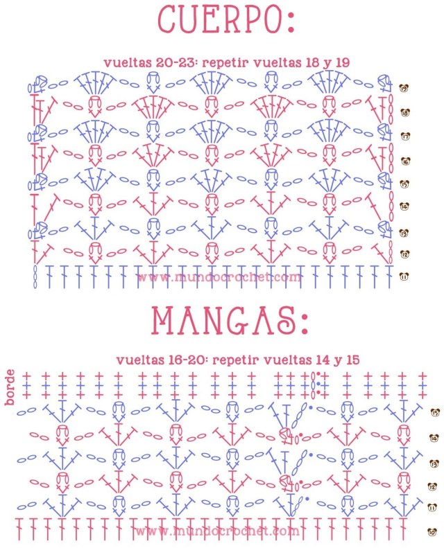 Patron saquito o camperita calada para bebe a crochet o ganchillo