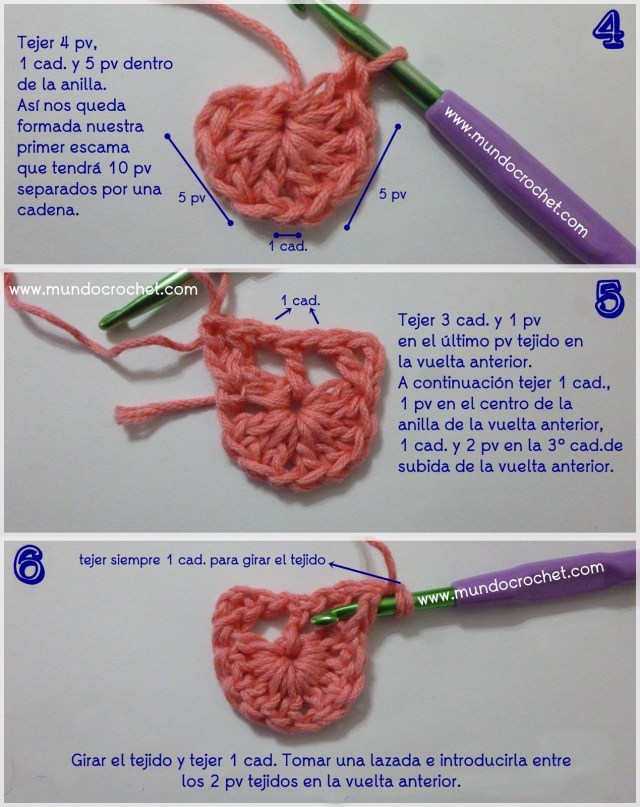 Como tejer el punto cocodrilo o escama a crochet o ganchillo paso a paso