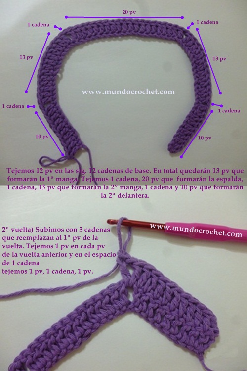 Como tejer un saco-campera-cardigan-chambrita a crochet o ganchillo paso a paso