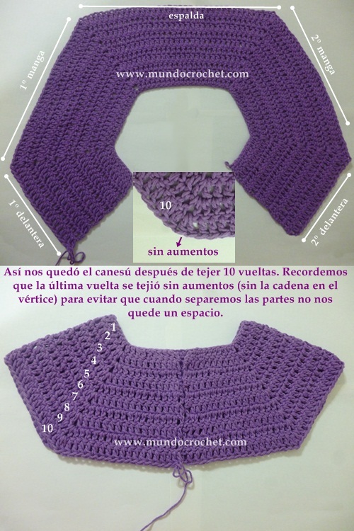 CComo tejer un saco-campera-cardigan-chambrita a crochet o ganchillo paso a paso