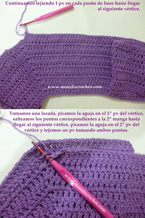 Como tejer un saco-campera-cardigan-chambrita a crochet o ganchillo paso a paso
