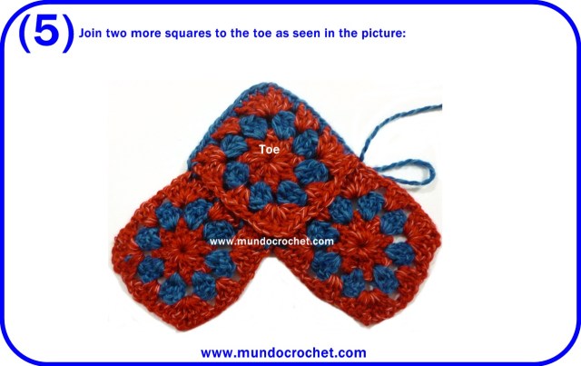 Granny square slippers