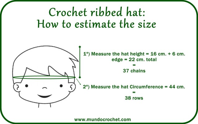 Crochet ribbed hat