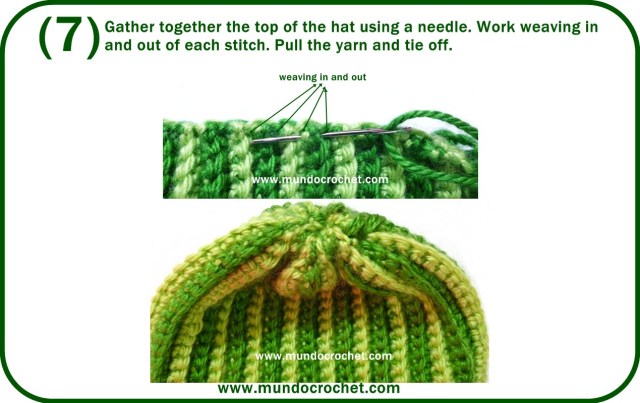 Crochet ribbed hat