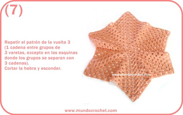 Patron campera o saquito tejida con 2 hexagonos a crochet o ganchillo con paso a paso o tutorial