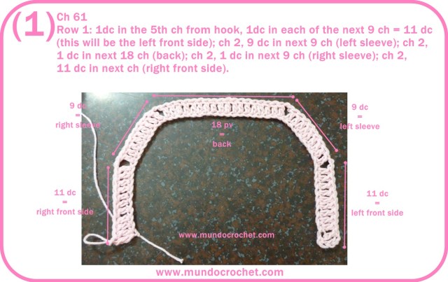 Little girl crochet cardigan