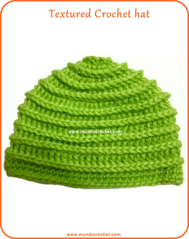 Textured crochet hat