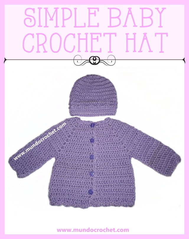 Simple baby Crochet hat