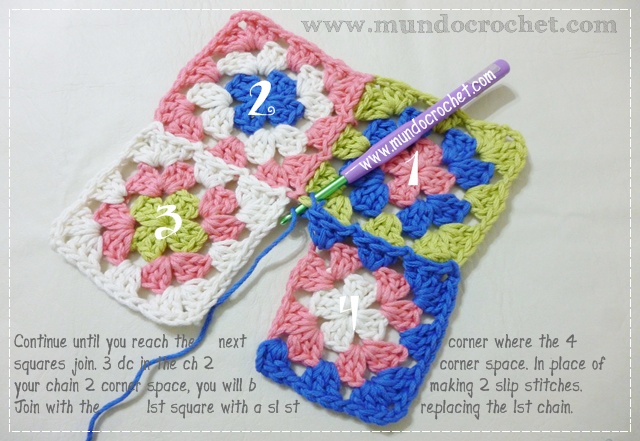 How to join granny squares13