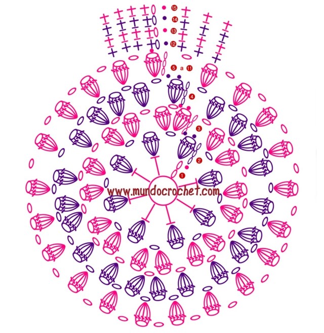 Patron gorro en punto popcorn a crochet o ganchillo