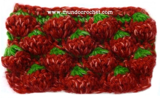 Patron gorro y bufanda en crochet tunesino punto frutilla como tejerlas en crochet o ganchillo tradicional