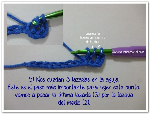 Como tejer el Medio punto vareta y el punto vareta inclinados o en espiga a crochet o ganchillo-herringbone double crochet