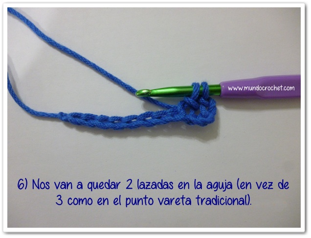 Como tejer el Medio punto vareta y el punto vareta inclinados o en espiga a crochet o ganchillo-herringbone double crochet