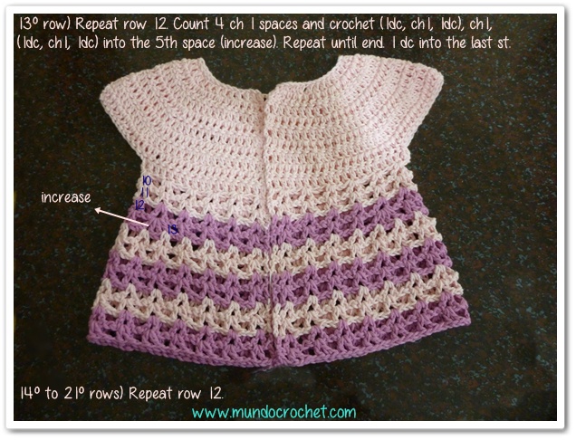 Round yoke baby crochet cardigan free pattern and tutorial