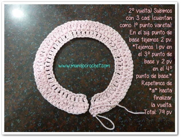 Patron chaleco o bolero para bebe con canesu redondo a crochet o ganchillo