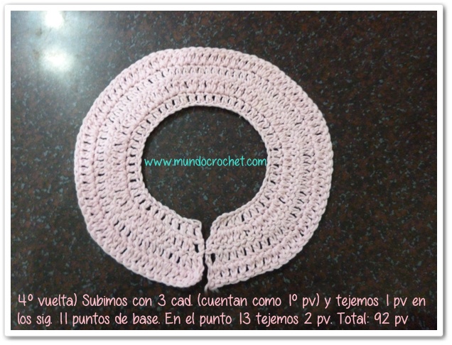 Patron chaleco o bolero para bebe con canesu redondo a crochet o ganchillo