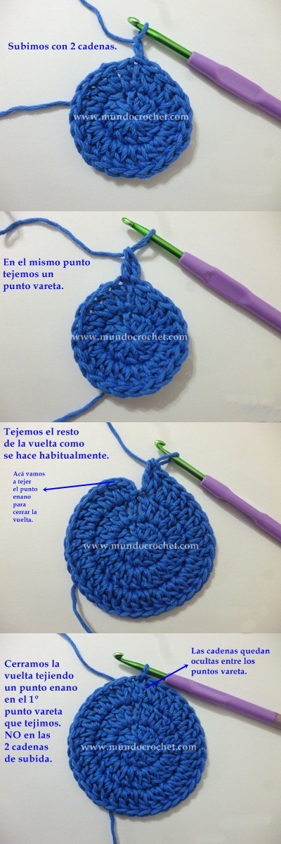 Como tejer un circulo perfecto a crochet o ganchillo