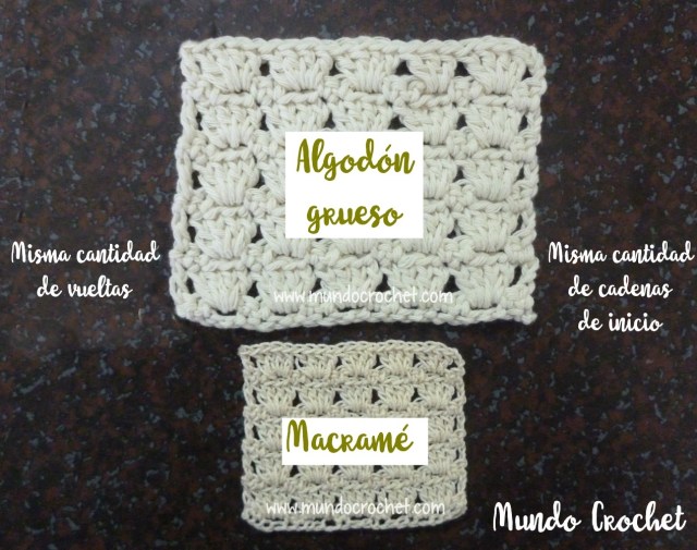 Como tejer una muestra en crochet o ganchillo