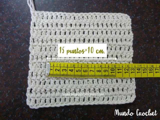 Como tejer una muestra en crochet o ganchillo