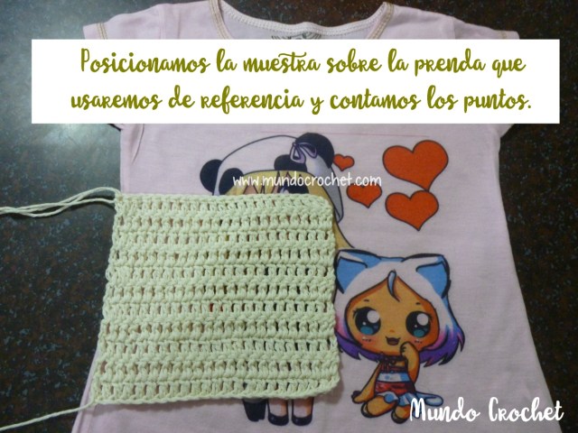 Como tejer una muestra en crochet o ganchillo