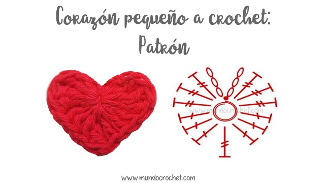 Corazon pequeño a crochet o ganchillo23