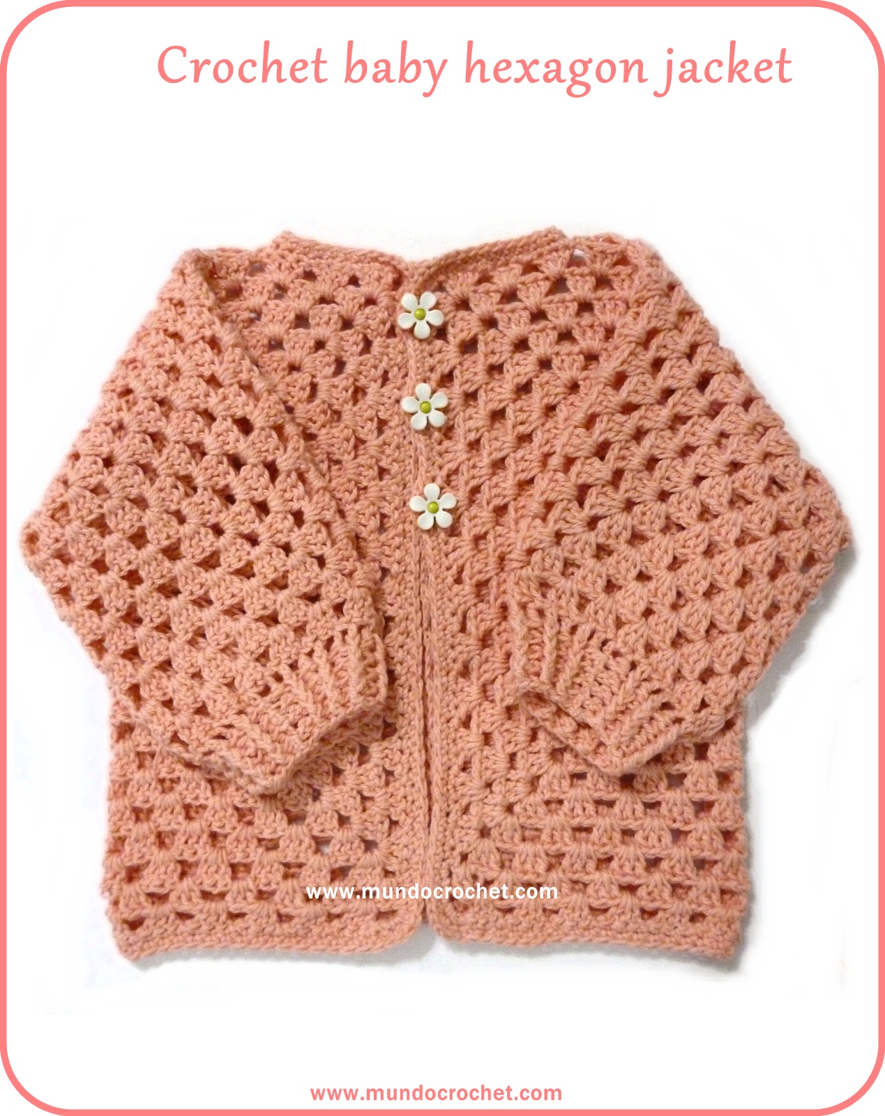 Crochet hexagon jacket / Crochet hexagon sweater Crochet hexagon jacket / Crochet hexagon sweater