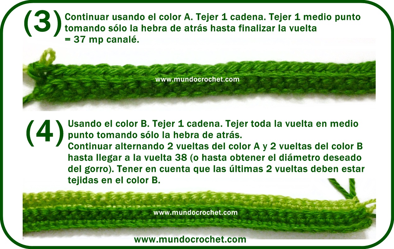 Gorro a crochet rayas verticales Gorro a crochet principiantes