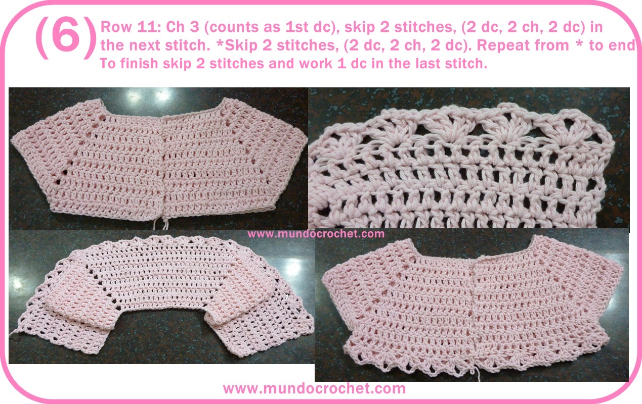 Little girl crochet cardigan