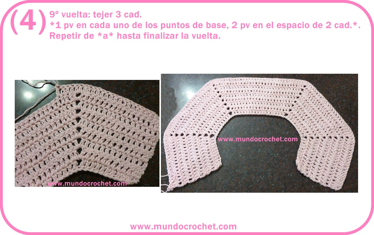 Saquito o Camperita a crochet para niña Saquito o Camperita a crochet para niña