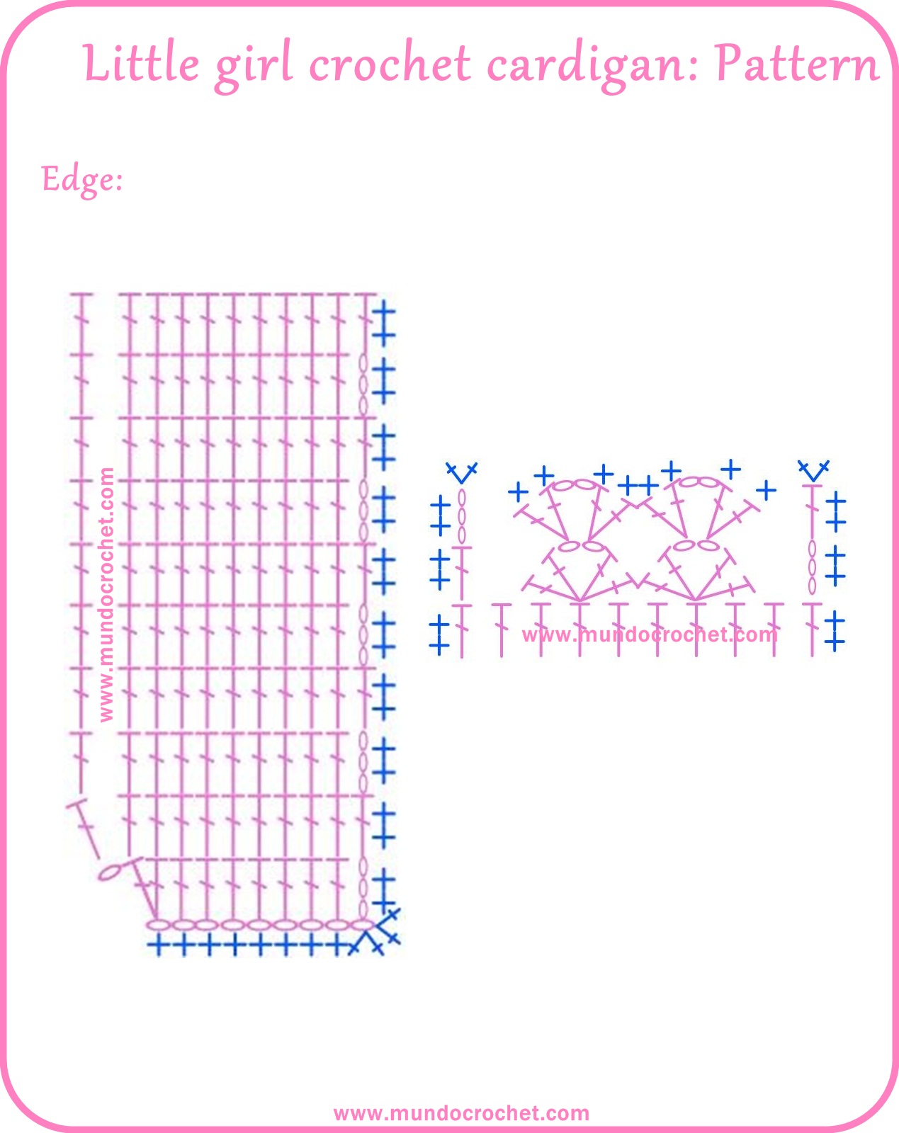 Little girl crochet cardigan Little girl crochet cardigan
