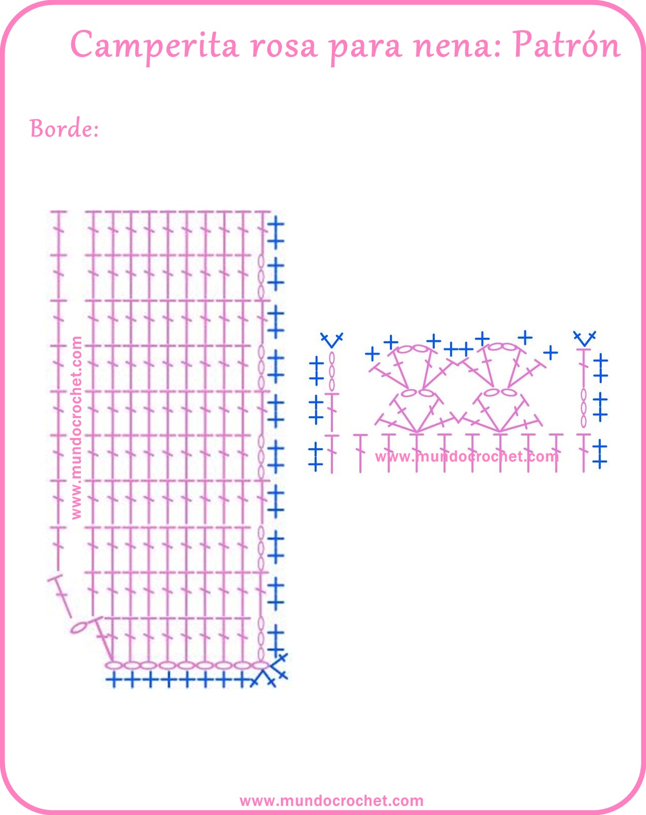 Saquito o Camperita a crochet para niña Saquito o Camperita a crochet para niña